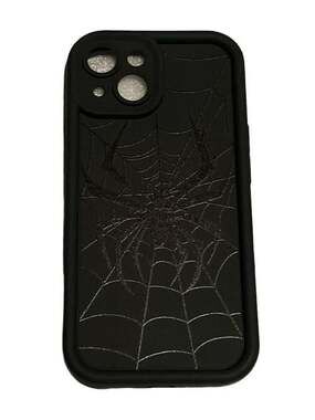 iPhone 15 Black Spiderweb Phone Case